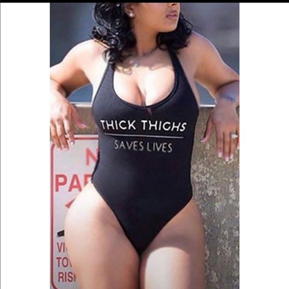 thick thighs save lives bathing suit